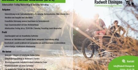 Stellenausschreibung Service und Werkstatt